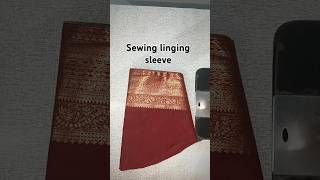 Sewing lining sleeveaaruzvlog stiching begginers sleevestitching [upl. by Neroc]