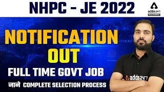 NHPC JE Recruitment 2022  NHPC JE 2022 Notification  Complete Information [upl. by Charis179]