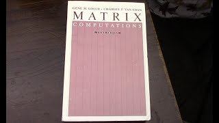 Matrix Computations by Golub and Van Loan plus MIT Algorithms book [upl. by Aneez]