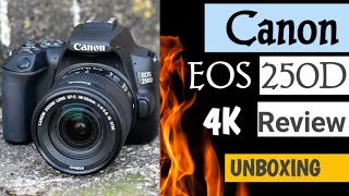 Canon EOS 250D Review in Hindi  Best Budget Dslr 4K Camera [upl. by Cost]