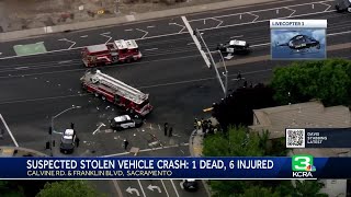 Sacramento crash kills 1 critically injures 5 officials say [upl. by Chaing]