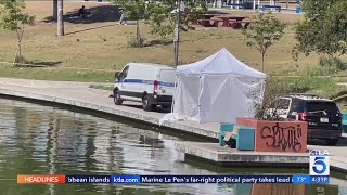 Body found in lake at MacArthur Park [upl. by Rogergcam819]