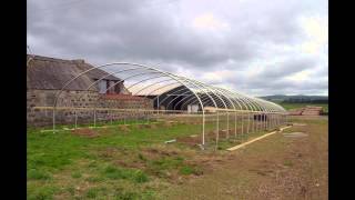 Installation of a McGregor commercial Polytunnel filmed in timelapse [upl. by Irahc843]