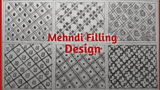 Mehndi Filling Basic Design Patterns for new beginnersmehndi mehadiart mehndidesignmehndi [upl. by Ripp]