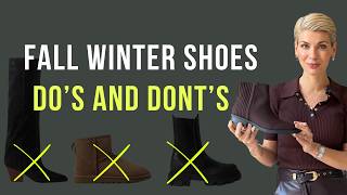 Fall Winter Shoes Do’s And Don’ts Which Shoes To Buy And How To Style Them [upl. by Yetac]