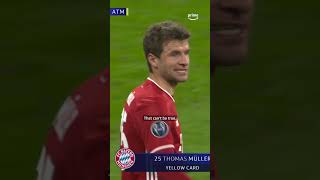 Thomas Muller DID NOT agree with this referee 😳 [upl. by Restivo]