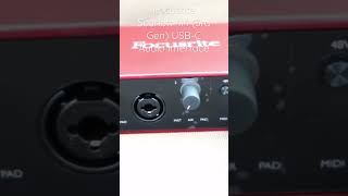 Focusrite Scarlett 4i4 3rd Gen USBC Audio Interface short microphone studio best audio mic [upl. by Fernandez]