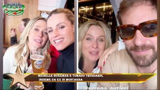 Michelle Hunziker e Tomaso Trussardi insieme da ex in montagna [upl. by Aiva648]