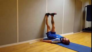 Wall Hamstring Stretch Lukasz Lojas [upl. by Jaf]