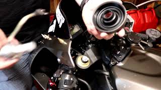 Motorcycle LED Headlight Install [upl. by Ronnie936]