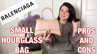 BALENCIAGA Small Hourglass Bag Review Pros and Cons What Fits and Mod Shots [upl. by Ahsii]