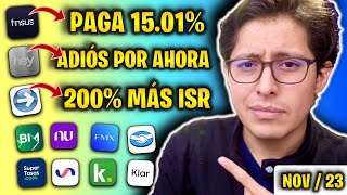 📈 ¿Quién PAGA MÁS en noviembre 2023  Opciones con 15 de rendimiento 200 más ISR [upl. by Gensmer]