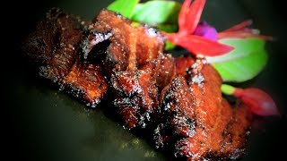 Pan Fried Pork Belly Chinese Style Cooking Recipe [upl. by Oremoh]