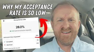 Why My Acceptance Rate Is So LOW Driving Uber [upl. by Braun]