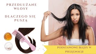 Frizzy hair czyli włosy spuszone ⭐️ błędna pielęgnacja ktòra puszy włosy ⭐️ sposoby na quotsianoquot [upl. by Marinelli]