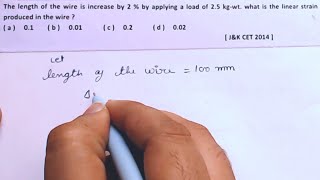 Elasticity  Physics  Class 11  Pyq  mechanical properties of solids  linear strain NeetJee [upl. by Poucher]