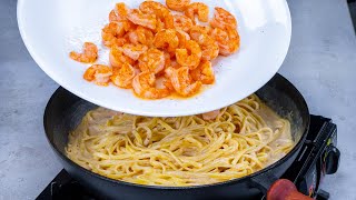 Så gör du krämig pasta Alfredo med räkor på bara 30 minuter [upl. by Afirahs]