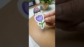 Sticker Making  DIY diy handmade sticker art drawing painting shorts [upl. by Raynell]