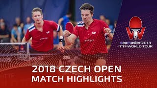 Ruwen FilusRicardo Walther vs Kristian KarlssonMattias Falck  2018 Czech Open Highlights 12 [upl. by Dorine]