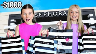 I BOUGHT My DAUGHTERs DREAM SEPHORA ORDERS no budget  Family Fizz [upl. by Snider758]