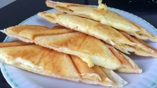 Camembert and Cheddar Cheese Sandwich  Sandwich Maker Recipe [upl. by Swinton918]