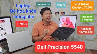 Dell Precision 5540  i7 9850H 12CPU  RAM 32GB SSD 512GB 156quot Full HD ips  VGA QuadPro T2000 [upl. by Anotal]