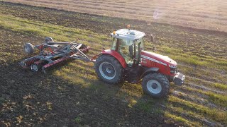 Massey Ferguson 7716s Dyna 6  40lı Disk Tiller [upl. by Ekusoyr59]