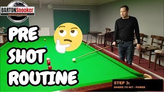 Snooker Training Pre Shot Routine  Snooker Coaching  Snooker Lesson [upl. by Drarej]