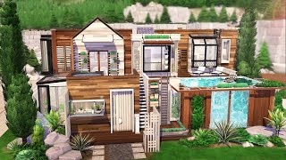 MODERN ECO LIFESTYLE 🌳  THE SIMS 4  Speed Build NO CC [upl. by Ataliah]