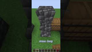 how to build a wall using Cobbled Deepslate and Spruce in minecraft update 121 shorts [upl. by Udella]