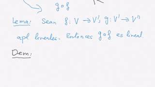 33 La composición de aplicaciones lineales es lineal [upl. by Merat]
