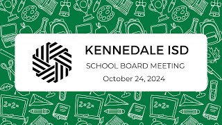 KISD Regular Board Meeting  October 24 2024 [upl. by Seraphina]