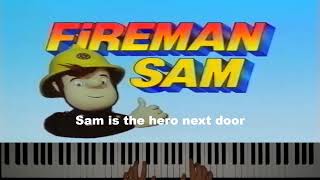 Fireman Sam Theme on Piano with lyrics [upl. by Calypso]