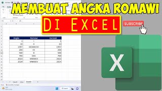 Cara Membuat Angka Romawi Di Excel [upl. by Ardnat]