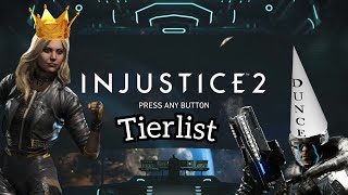 The Official Injustice 2 Character Tierlist [upl. by Alekal]