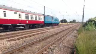 4464 Bittern VERY FAST 90mph 29th June 2013 Ebor Streak [upl. by Netsirhk]