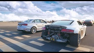 Audi RS3S Treat Exotic Car Owners to GAPPLEBEEZ [upl. by Abert183]