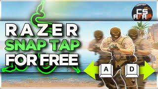 ❗STILL WORKING post patch❗RAZER SNAP TAP FOR FREE on ANY KEYBOARD NULL BINDS  CS2 afap [upl. by Esemaj]