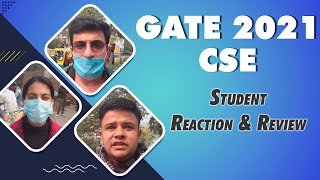 GATE 2021 CSE Students Reaction amp Review [upl. by Rakia]