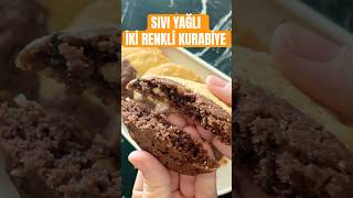 SIVI YAĞLI İKİ RENKLİ KURABİYE ✅ kurabiye nasılyapılır [upl. by Reinold]