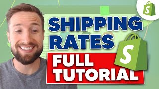 How to Set Up Shipping Rates and Profile in Shopify Store Full Tutorial [upl. by Strephon]