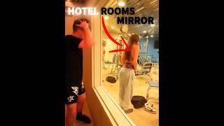 Check the Mirror in your Hotel 😲 [upl. by Perrie]