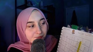 ASMR Arabic Lesson for Beginners like me 🤭 [upl. by Allit]