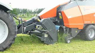 Deutz fahr X720 met kuhn grootpak pers met hakselaar [upl. by Thorley]