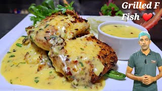 Grilled Fish With Lemon Butter Sauce  Pan Fry Fish  Easy Cooking  Healthy Cooking [upl. by Columbyne867]