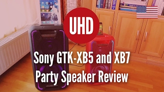 Sony GTKXB5 and XB7 Party Speaker Review [upl. by Eirffej145]