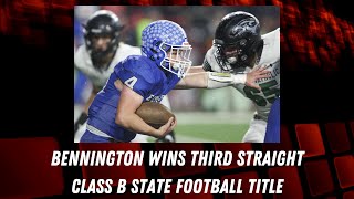 Bennington defeats Omaha Skutt in Class B football state title game [upl. by Thedrick]