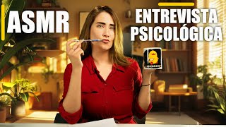 Asmr en español roleplay para dormir ENTREVISTA PSICOLÓGICA [upl. by Aidas]