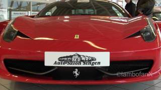 FERRARI 458 CAR ALARM FULL REVIEW ENGINE INTERIOREXTERIOR [upl. by Ettedo]