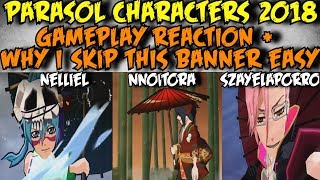 GAMEPLAY REACTION PARASOL CHARACTERS 2018  EASY SKIPBANNER Bleach Brave Souls [upl. by Catherina]